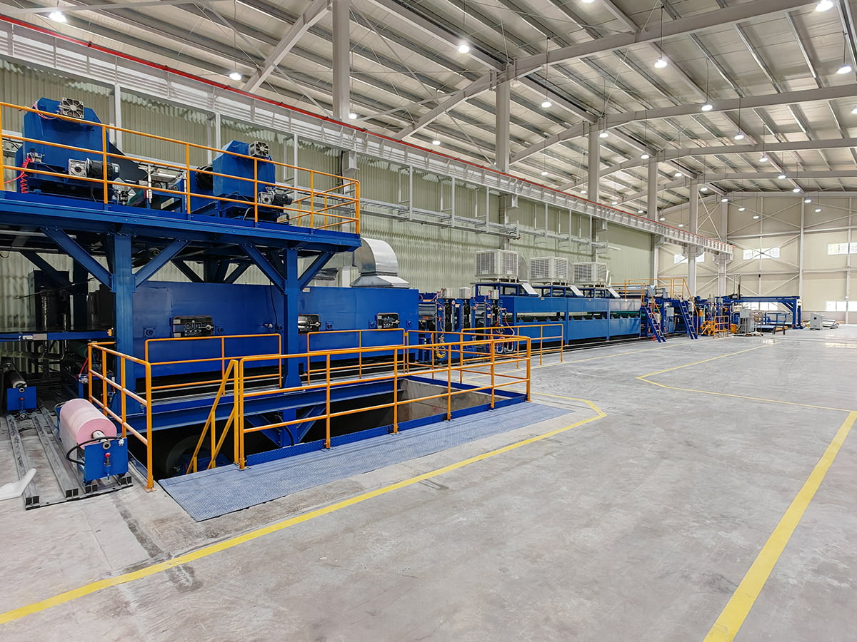 PE Foaming at Steel Composite Line